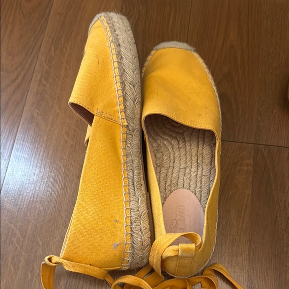 J. Crew Yellow Espadrille Flats - Picture 2 of 4